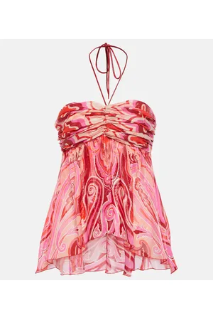 Etro Halterneck silk-blend top