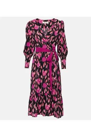Diane von Furstenberg Blade printed crÃªpe wrap dress