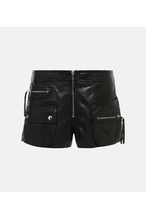 Isabel Marant Coria leather cargo shorts