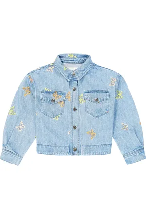 The New Society Burbank embroidered denim jacket