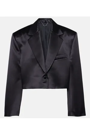 MAGDA BUTRYM Cropped silk and wool blazer