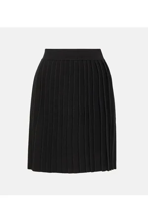 CO Pleated knitted miniskirt