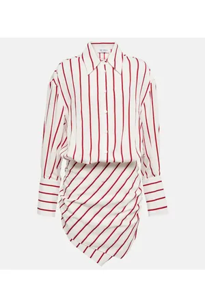 The Attico Hatty striped shirt dress