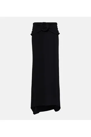 MAGDA BUTRYM Floral-appliquÃ© maxi skirt