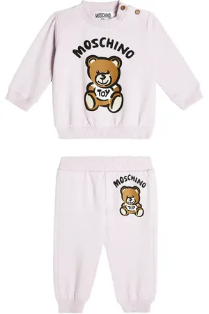 Moschino Baby Teddy Bear jersey sweatshirt and sweatpants set