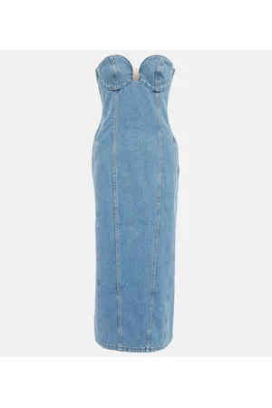 MAGDA BUTRYM Denim midi dress