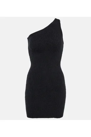 WARDROBE.NYC Ribbed cotton-blend minidress
