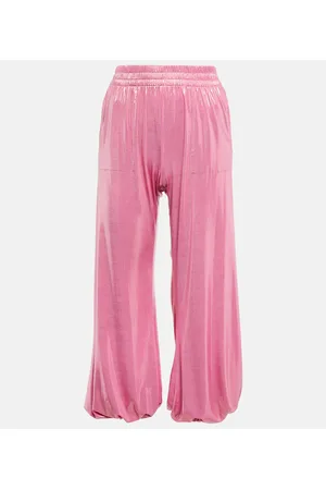 Norma Kamali Boyfriend lamÃ© pants