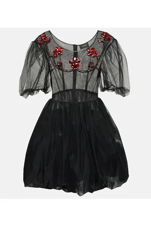 Simone Rocha Embellished tulle minidress