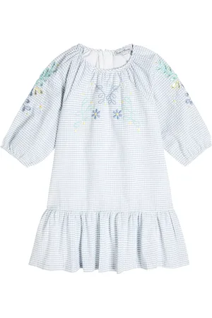 Tartine Et Chocolat Gingham broderie anglaise cotton dress