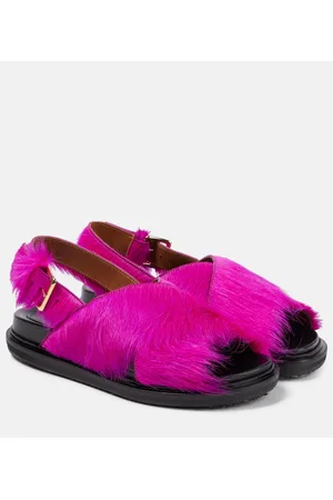 Marni Fussbett calf hair sandals