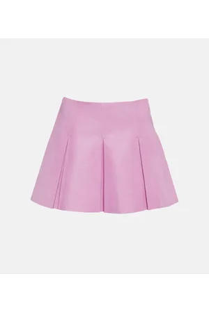 Stouls Surya pleated leather miniskirt