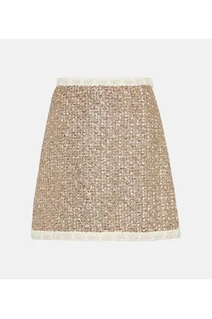 Giambattista Valli High-rise LurexÂ® tweed miniskirt