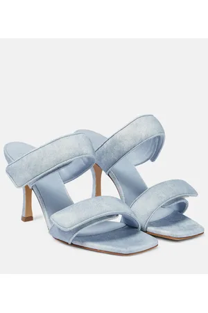 Gia Borghini Perni 03 Uni denim sandals