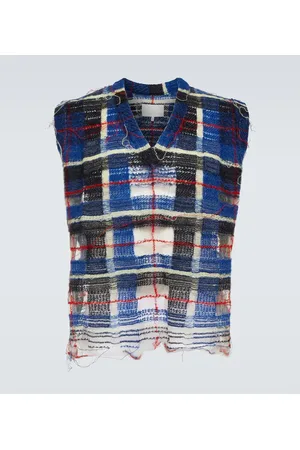 Maison Margiela Distressed mohair-blend vest