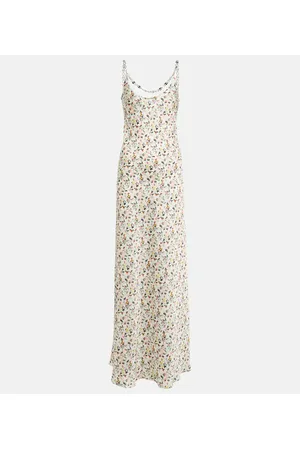 Paco rabanne Embellished floral maxi dress