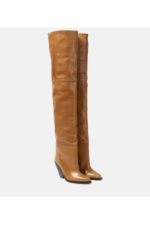 Isabel Marant Lalex leather over-the-knee boots