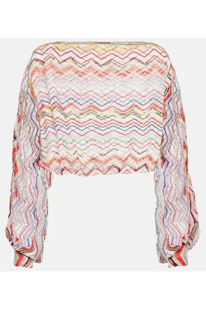 Missoni Zig Zag printed cropped top