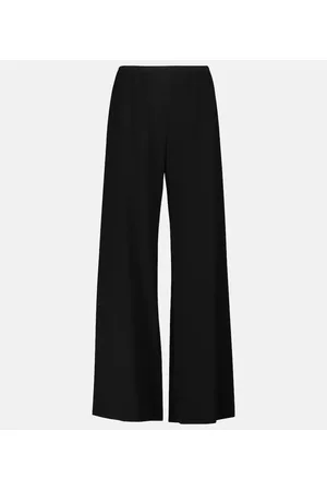The Row Gala high-rise wide-leg cady pants