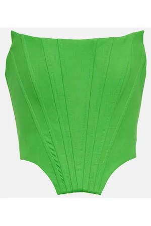 GIUSEPPE DI MORABITO Wool-blend bustier top