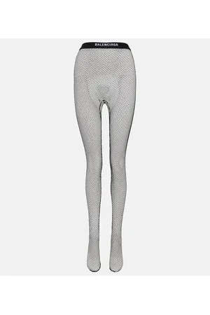 Balenciaga Logo waistband fishnet tights