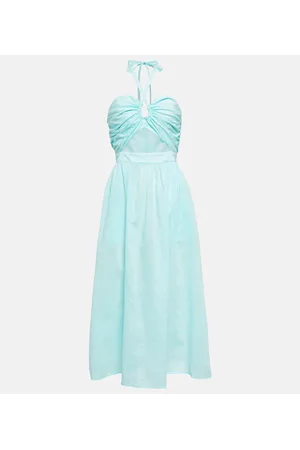 Marysia Cutout cotton midi dress