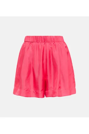 ASCENO Zurich silk twill shorts