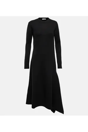 Jil Sander Asymmetrical wool dress