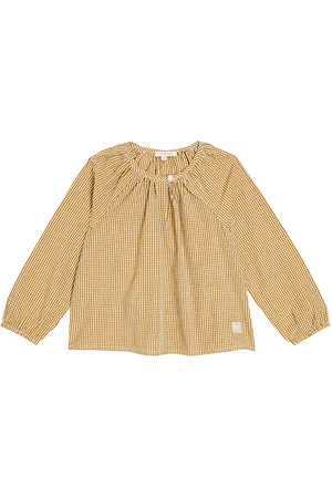 Liewood Alfa gingham cotton poplin blouse