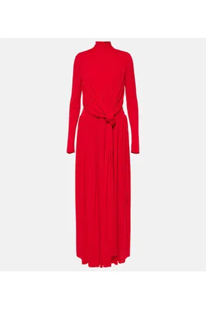 Proenza Schouler Meret draped crÃªpe jersey maxi dress