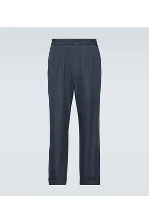 Tom Ford Cotton and silk straight pants