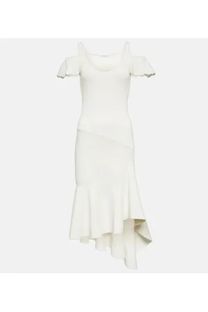J.W.Anderson Ruffled off-shoulder midi dress