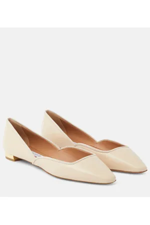 Aquazzura Maia leather ballet flats