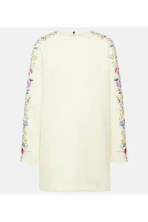 Max Mara Leva floral wool-blend minidress