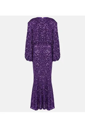 ROTATE Sequined maxi dress