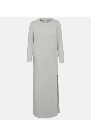 Norma Kamali Cotton-blend jersey midi dress