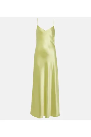 GALVAN Cropped slip dress