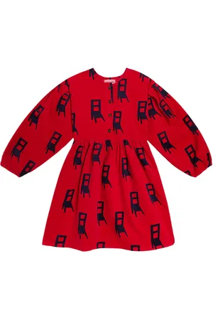 Bobo Choses Have A Seat printed velvet dress