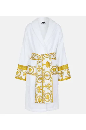 VERSACE Baroque cotton bathrobe