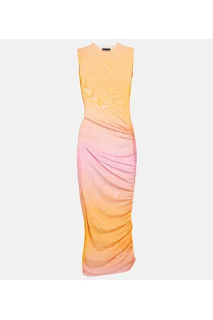 Louisa Ballou Ruched midi dress