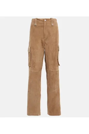 MAGDA BUTRYM Suede cargo pants
