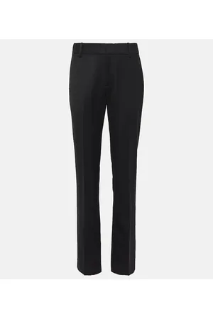NILI LOTAN Evan wool straight pants