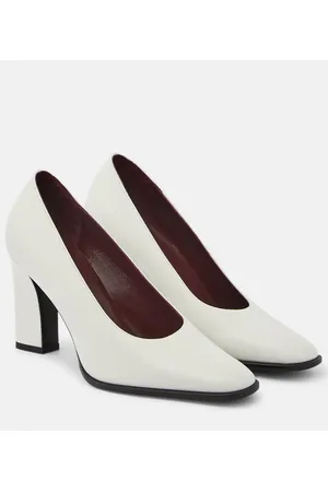 The Row Leather loafer pumps