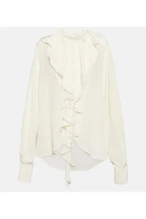 Victoria Beckham Ruffled silk blouse