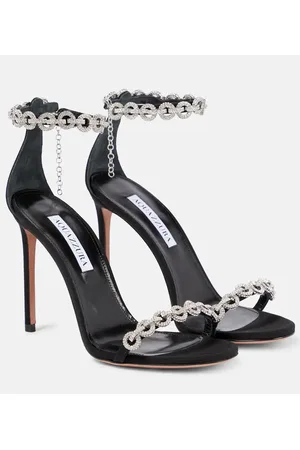 Aquazzura Love Link 105 embellished sandals