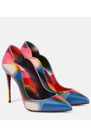 Christian Louboutin Hot Chick 100 printed leather pumps