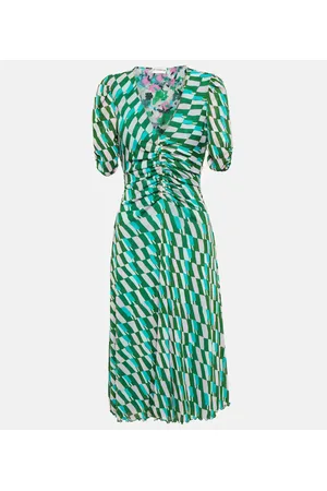 Diane von Furstenberg Koren printed minidress
