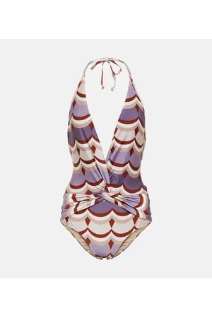 Adriana Degreas Vintage Waves printed swimsuit