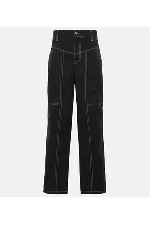 Marant Etoile Denzel high-rise wide-leg jeans