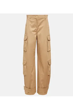 VALENTINO High-rise wide-leg cargo pants